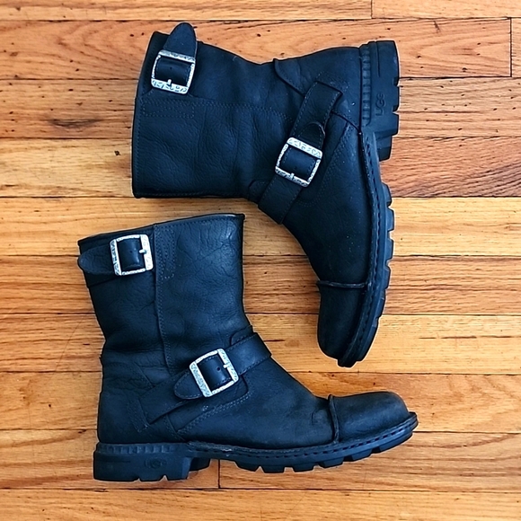 UGG leather motorcycle boots - Picture 2 of 8